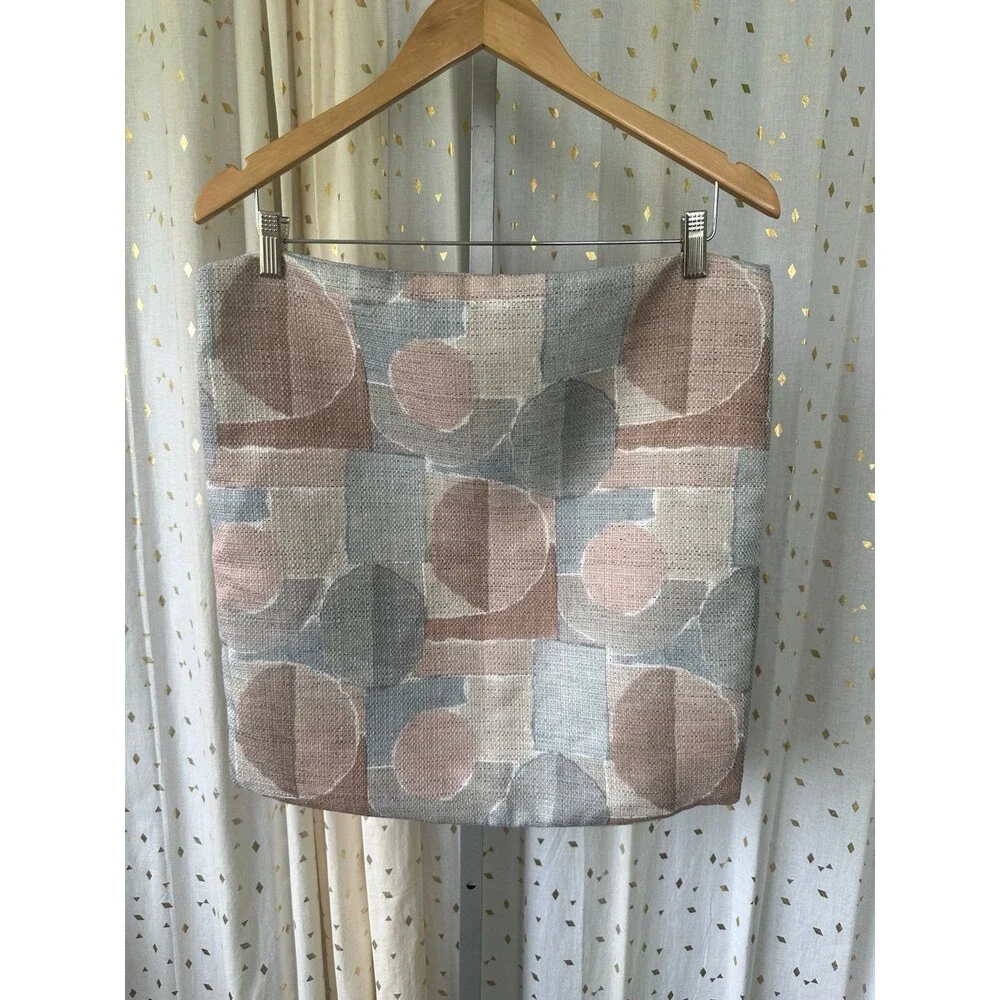 Vintage Neutral Earthy Watercolor Mod Geometric 18